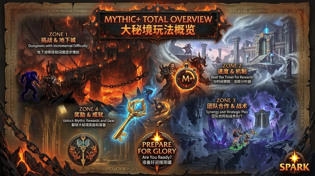 Mythic+ 大秘境正式开放：集结五人小队，挑战更高钥石
